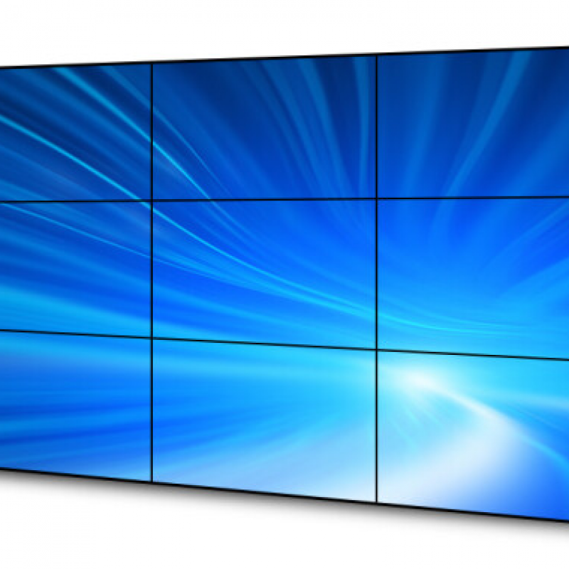 液晶拼接屏无缝大屏幕高清led电视墙4K显示器直播会议监控安防商场企业展厅专业定制方案 55英寸0.88mm